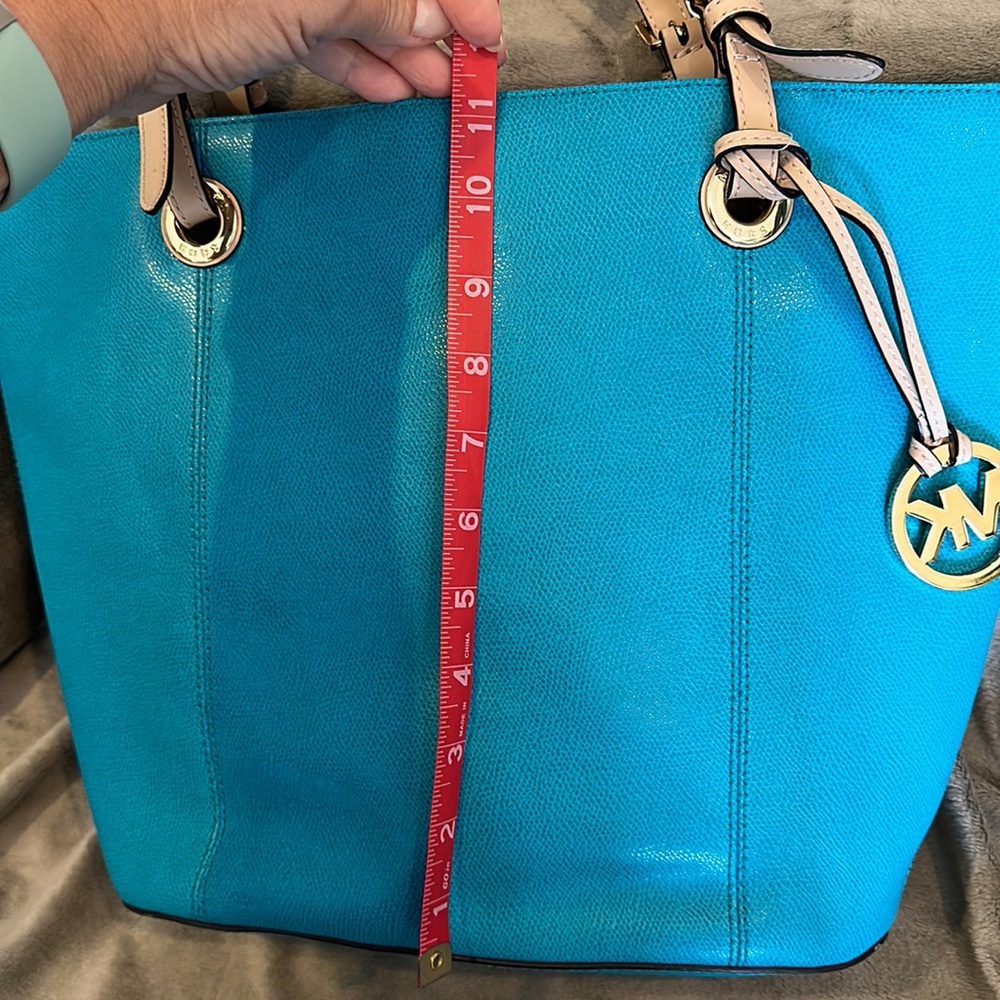 Michael Kors Turquoise Tote - Picture 6 of 10